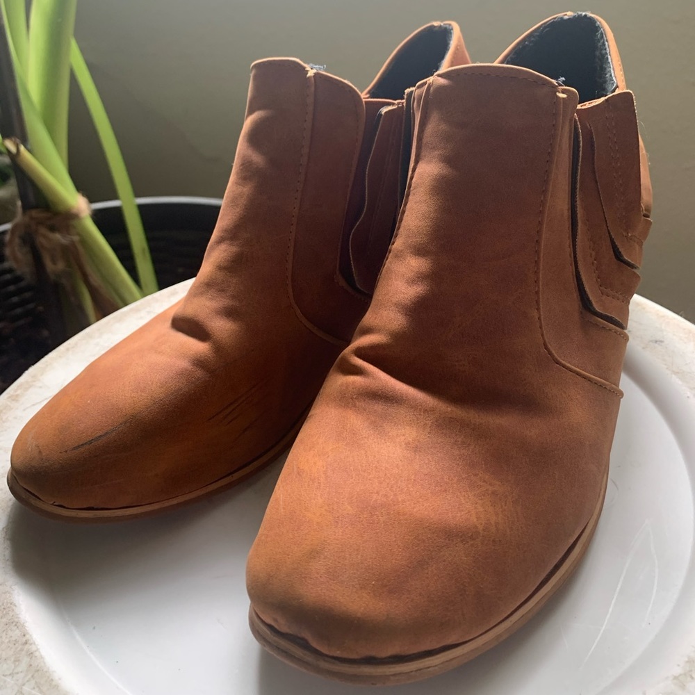 Tan Booties - Picture 2 of 7